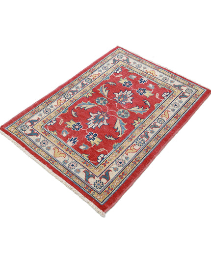 Ziegler 2' 9" X 3' 9" Hand Knotted Wool Rug 2' 9" X 3' 9" (84 X 114) / Red / Wool