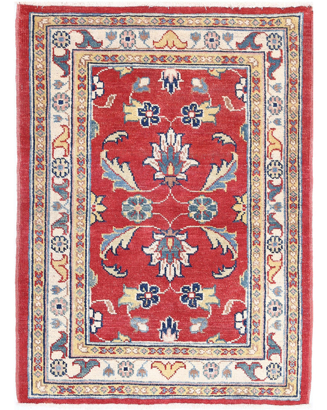 Ziegler 2' 9" X 3' 9" Hand Knotted Wool Rug 2' 9" X 3' 9" (84 X 114) / Red / Wool