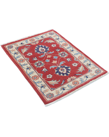 Ziegler 2' 7" X 3' 5" Hand Knotted Wool Rug 2' 7" X 3' 5" (79 X 104) / Red / Wool