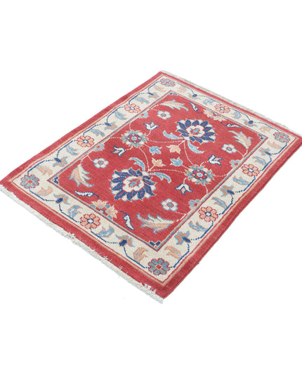 Ziegler 2' 7" X 3' 5" Hand Knotted Wool Rug 2' 7" X 3' 5" (79 X 104) / Red / Wool