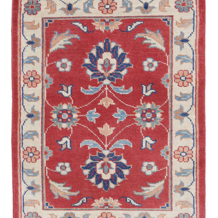 Ziegler 2' 7" X 3' 5" Hand Knotted Wool Rug 2' 7" X 3' 5" (79 X 104) / Red / Wool