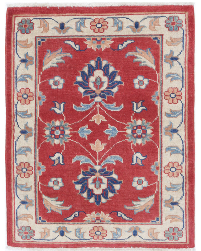 Ziegler 2' 7" X 3' 5" Hand Knotted Wool Rug 2' 7" X 3' 5" (79 X 104) / Red / Wool