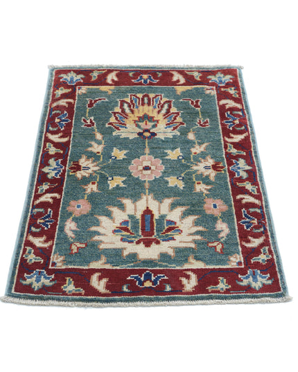 Ziegler 2' 1" X 2' 11" Hand Knotted Wool Rug 2' 1" X 2' 11" (63 X 89) / Green / Wool