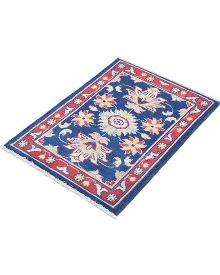 Ziegler 2' 0" X 2' 11" Hand Knotted Wool Rug 2' 0" X 2' 11" (61 X 89) / Blue / Wool