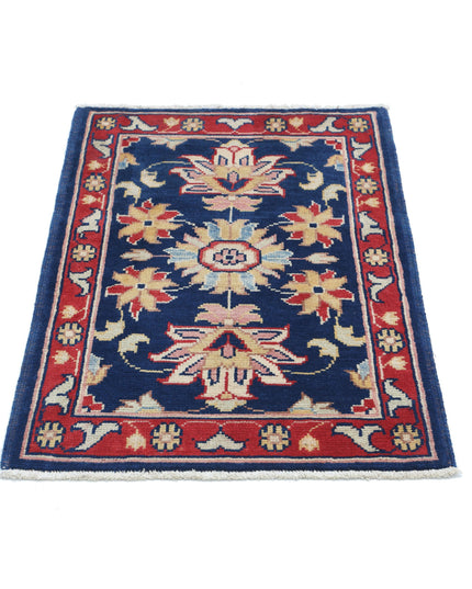 Ziegler 2' 0" X 2' 11" Hand Knotted Wool Rug 2' 0" X 2' 11" (61 X 89) / Blue / Wool