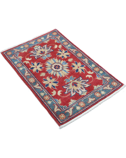 Ziegler 1' 10" X 2' 10" Hand Knotted Wool Rug 1' 10" X 2' 10" (56 X 86) / Red / Wool