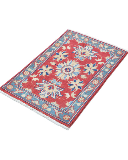 Ziegler 1' 10" X 2' 10" Hand Knotted Wool Rug 1' 10" X 2' 10" (56 X 86) / Red / Wool