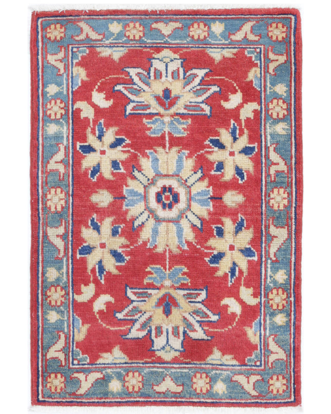 Ziegler 1' 10" X 2' 10" Hand Knotted Wool Rug 1' 10" X 2' 10" (56 X 86) / Red / Wool