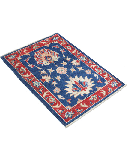 Ziegler 2' 1" X 2' 11" Hand Knotted Wool Rug 2' 1" X 2' 11" (63 X 89) / Blue / Wool