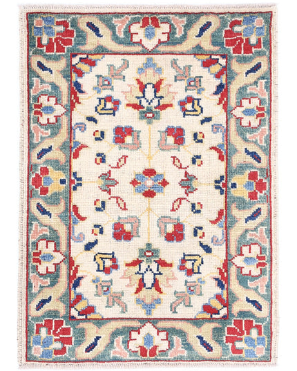 Ziegler 2' 0" X 2' 11" Hand Knotted Wool Rug 2' 0" X 2' 11" (61 X 89) / Ivory / Wool
