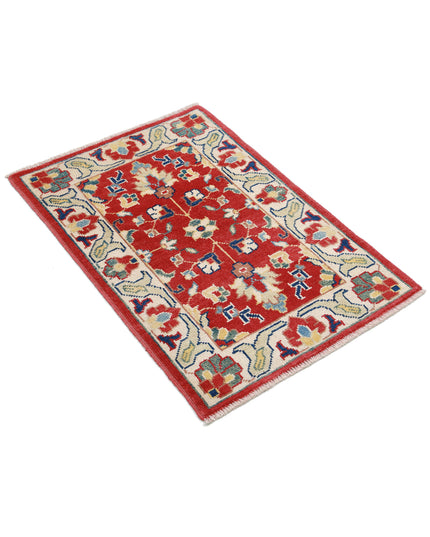Ziegler 2' 1" X 3' 0" Hand Knotted Wool Rug 2' 1" X 3' 0" (63 X 91) / Red / Wool