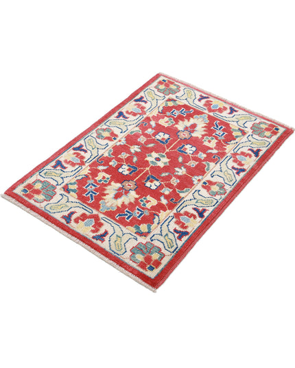 Ziegler 2' 1" X 3' 0" Hand Knotted Wool Rug 2' 1" X 3' 0" (63 X 91) / Red / Wool