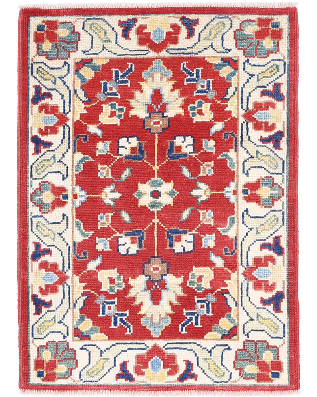 Ziegler 2' 1" X 3' 0" Hand Knotted Wool Rug 2' 1" X 3' 0" (63 X 91) / Red / Wool
