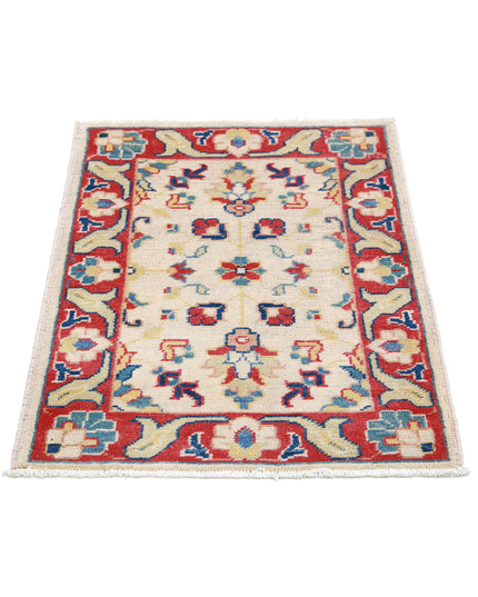 Ziegler 2' 0" X 2' 9" Hand Knotted Wool Rug 2' 0" X 2' 9" (61 X 84) / Ivory / Wool