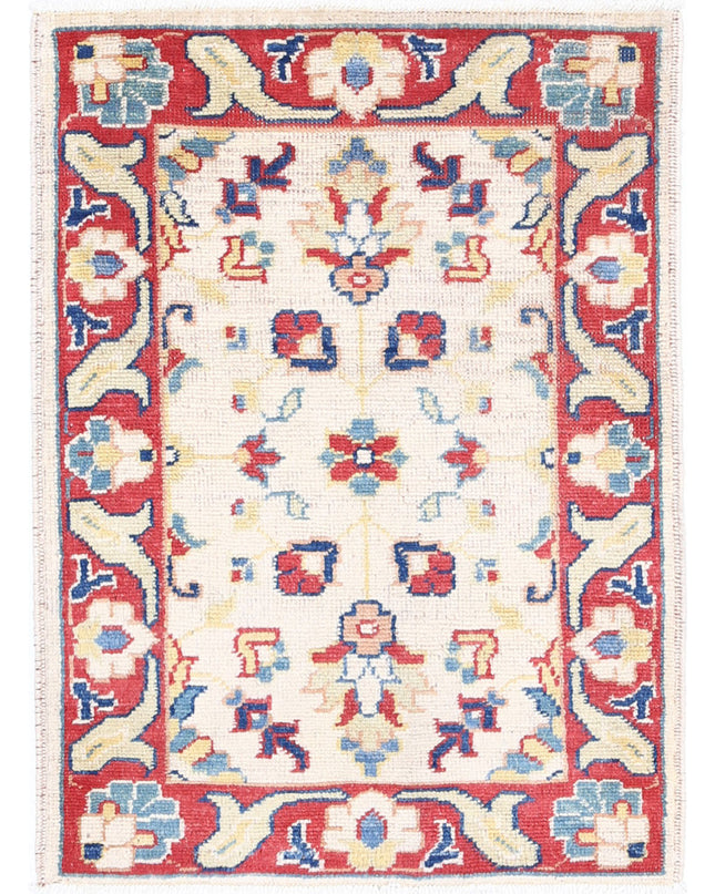 Ziegler 2' 0" X 2' 9" Hand Knotted Wool Rug 2' 0" X 2' 9" (61 X 84) / Ivory / Wool