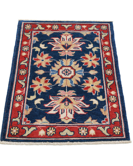 Ziegler 2' 0" X 2' 10" Hand Knotted Wool Rug 2' 0" X 2' 10" (61 X 86) / Blue / Wool