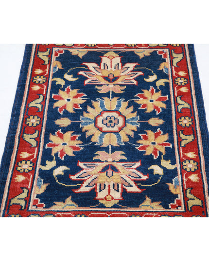 Ziegler 2' 1" X 2' 10" Hand Knotted Wool Rug 2' 1" X 2' 10" (63 X 86) / Blue / Wool