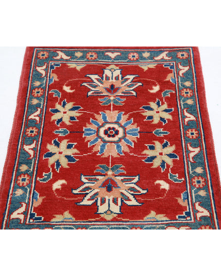 Ziegler 2' 1" X 2' 10" Hand Knotted Wool Rug 2' 1" X 2' 10" (63 X 86) / Red / Wool