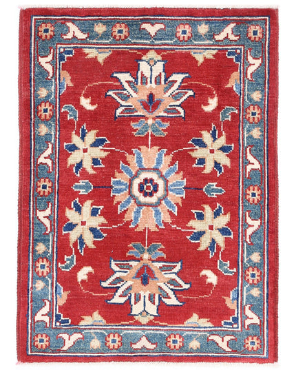 Ziegler 2' 1" X 2' 10" Hand Knotted Wool Rug 2' 1" X 2' 10" (63 X 86) / Red / Wool