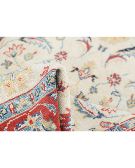 Ziegler 4' 0" X 5' 8" Hand Knotted Wool Rug 4' 0" X 5' 8" (122 X 173) / Ivory / Wool