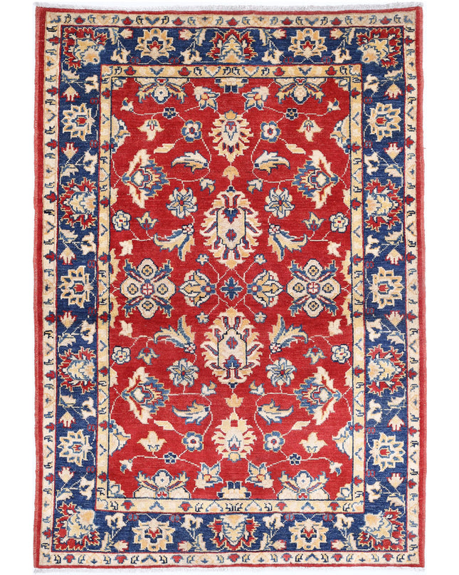 Ziegler 3' 10" X 5' 8" Hand Knotted Wool Rug 3' 10" X 5' 8" (117 X 173) / Red / Wool