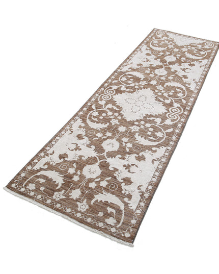 Ziegler 2' 5" X 7' 10" Hand Knotted Wool Rug 2' 5" X 7' 10" (74 X 239) / Brown / Wool