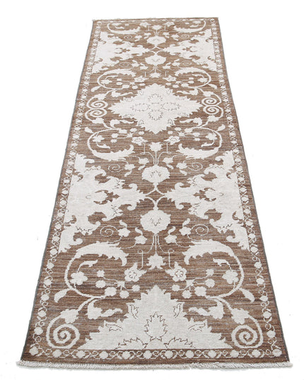 Ziegler 2' 5" X 7' 10" Hand Knotted Wool Rug 2' 5" X 7' 10" (74 X 239) / Brown / Wool