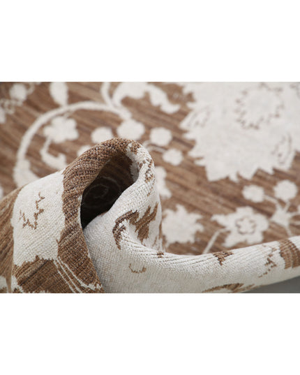 Ziegler 2' 5" X 7' 10" Hand Knotted Wool Rug 2' 5" X 7' 10" (74 X 239) / Brown / Wool