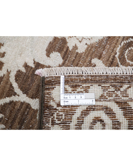 Ziegler 2' 5" X 7' 10" Hand Knotted Wool Rug 2' 5" X 7' 10" (74 X 239) / Brown / Wool