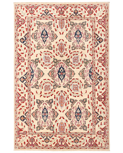 Ziegler 5' 8" X 8' 11" Hand Knotted Wool Rug 5' 8" X 8' 11" (173 X 272) / Ivory / Wool