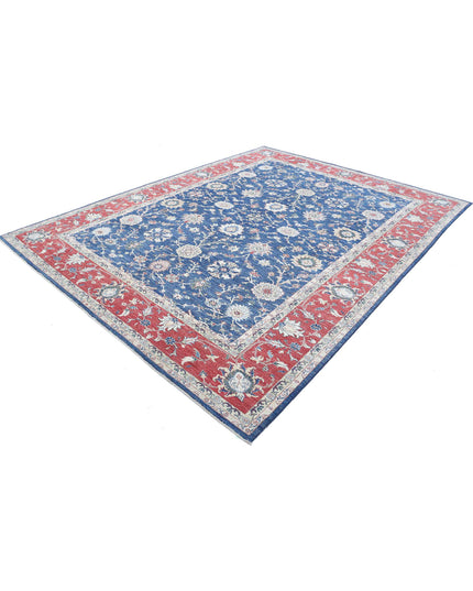 Ziegler 8' 3" X 10' 9" Hand Knotted Wool Rug 8' 3" X 10' 9" (251 X 328) / Blue / Wool