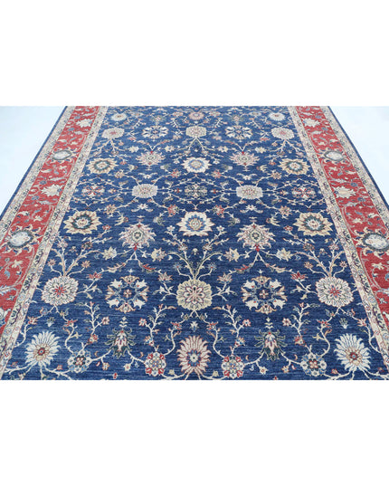 Ziegler 8' 3" X 10' 9" Hand Knotted Wool Rug 8' 3" X 10' 9" (251 X 328) / Blue / Wool