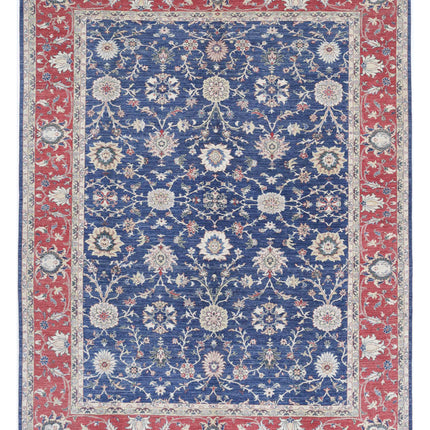 Ziegler 8' 3" X 10' 9" Hand Knotted Wool Rug 8' 3" X 10' 9" (251 X 328) / Blue / Wool