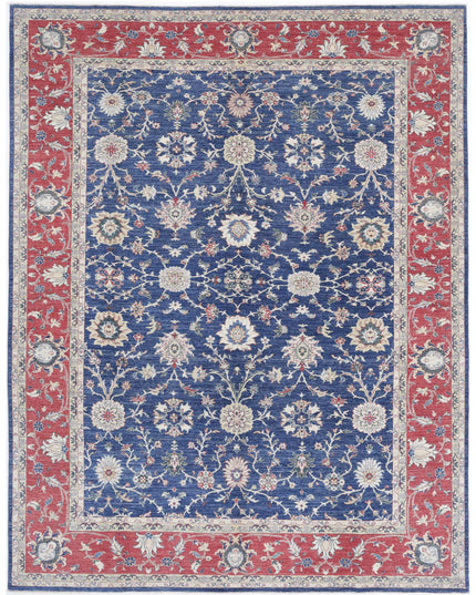 Ziegler 8' 3" X 10' 9" Hand Knotted Wool Rug 8' 3" X 10' 9" (251 X 328) / Blue / Wool