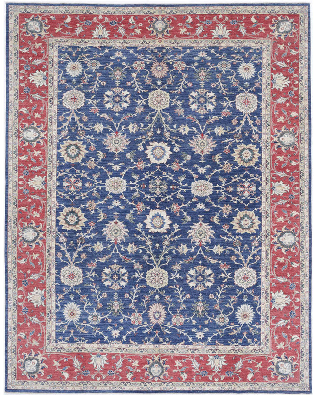 Ziegler 8' 3" X 10' 9" Hand Knotted Wool Rug 8' 3" X 10' 9" (251 X 328) / Blue / Wool