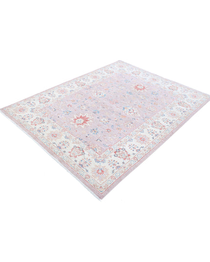Ziegler 4' 11" X 6' 6" Hand Knotted Wool Rug 4' 11" X 6' 6" (150 X 198) / Peach / Wool