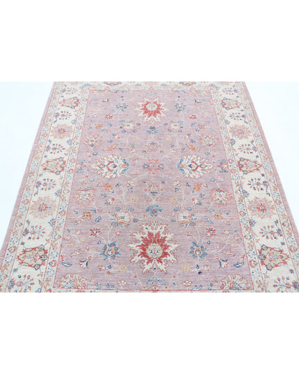 Ziegler 4' 11" X 6' 6" Hand Knotted Wool Rug 4' 11" X 6' 6" (150 X 198) / Peach / Wool