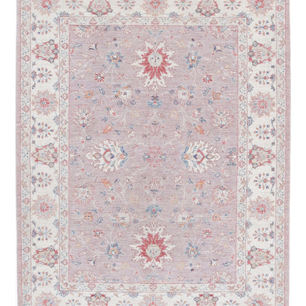 Ziegler 4' 11" X 6' 6" Hand Knotted Wool Rug 4' 11" X 6' 6" (150 X 198) / Peach / Wool