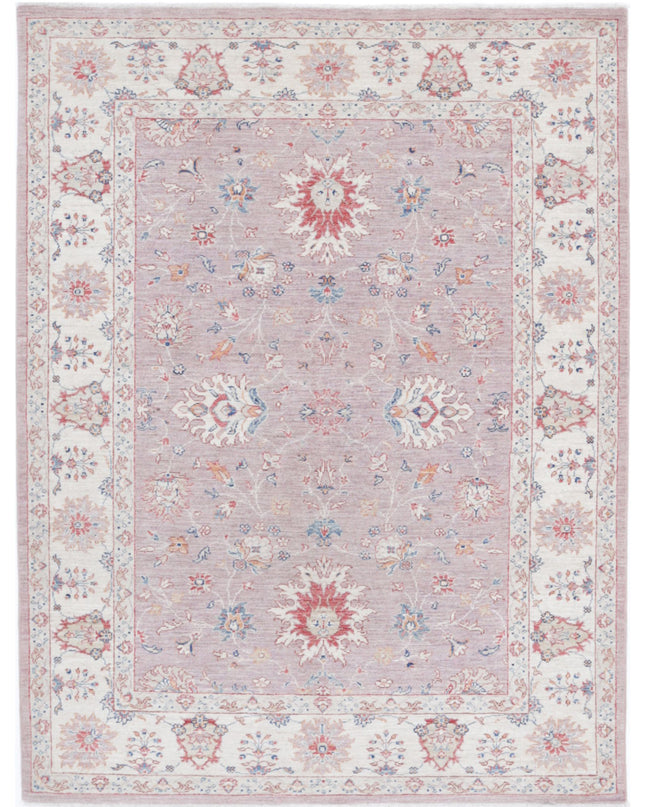 Ziegler 4' 11" X 6' 6" Hand Knotted Wool Rug 4' 11" X 6' 6" (150 X 198) / Peach / Wool