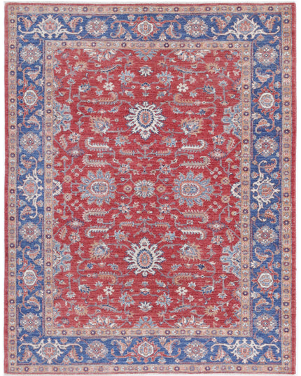 Ziegler 5' 0" X 6' 4" Hand Knotted Wool Rug 5' 0" X 6' 4" (152 X 193) / Red / Wool