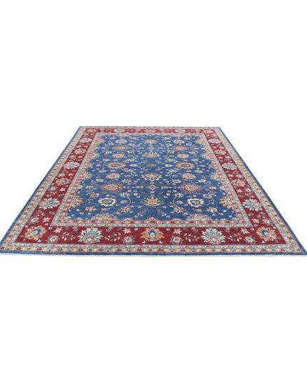 Ziegler 7' 9" X 9' 8" Hand Knotted Wool Rug 7' 9" X 9' 8" (236 X 295) / Blue / Wool