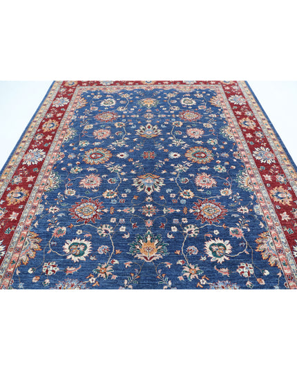 Ziegler 7' 9" X 9' 8" Hand Knotted Wool Rug 7' 9" X 9' 8" (236 X 295) / Blue / Wool