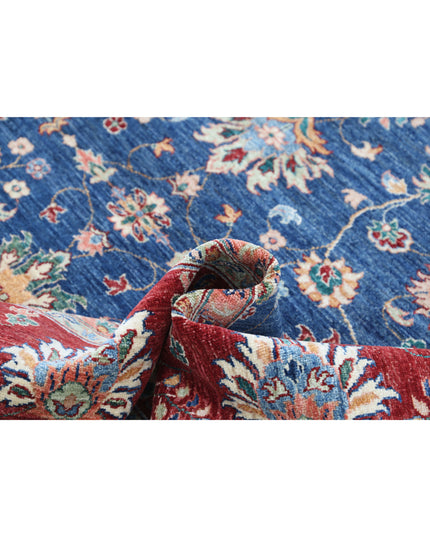 Ziegler 7' 9" X 9' 8" Hand Knotted Wool Rug 7' 9" X 9' 8" (236 X 295) / Blue / Wool