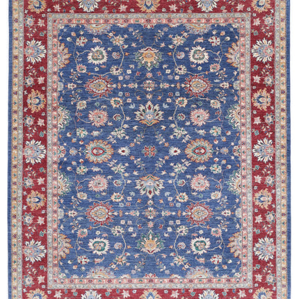 Ziegler 7' 9" X 9' 8" Hand Knotted Wool Rug 7' 9" X 9' 8" (236 X 295) / Blue / Wool