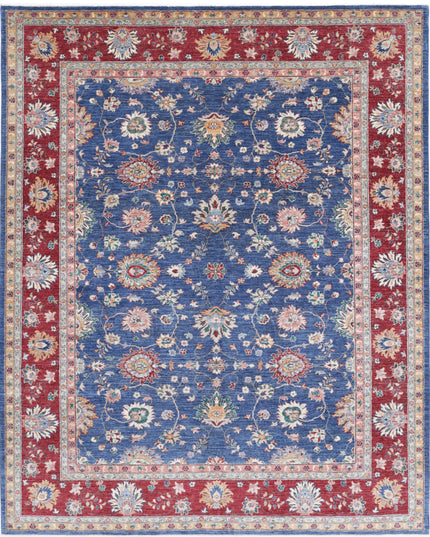 Ziegler 7' 9" X 9' 8" Hand Knotted Wool Rug 7' 9" X 9' 8" (236 X 295) / Blue / Wool