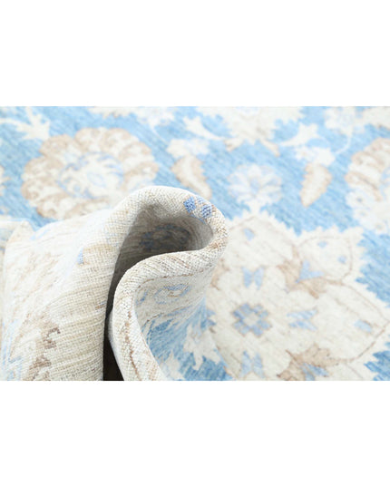Ziegler 7' 11" X 7' 10" Hand Knotted Wool Rug 7' 11" X 7' 10" (241 X 239) / Blue / Wool
