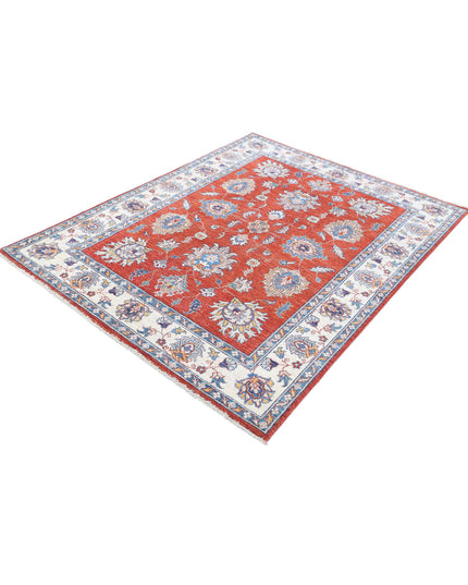 Ziegler 4' 10" X 6' 2" Hand Knotted Wool Rug 4' 10" X 6' 2" (147 X 188) / Red / Wool