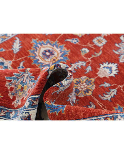 Ziegler 4' 10" X 6' 2" Hand Knotted Wool Rug 4' 10" X 6' 2" (147 X 188) / Red / Wool