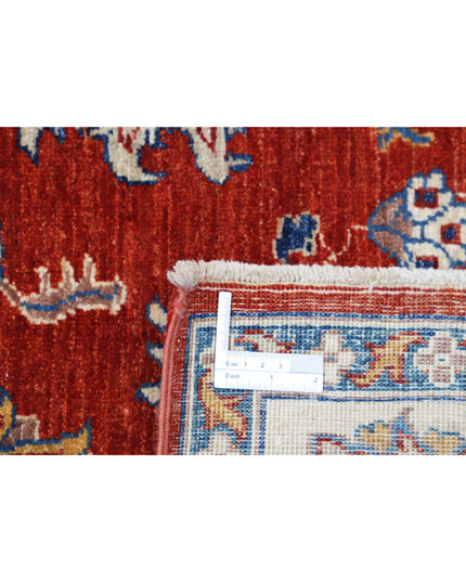 Ziegler 4' 10" X 6' 2" Hand Knotted Wool Rug 4' 10" X 6' 2" (147 X 188) / Red / Wool