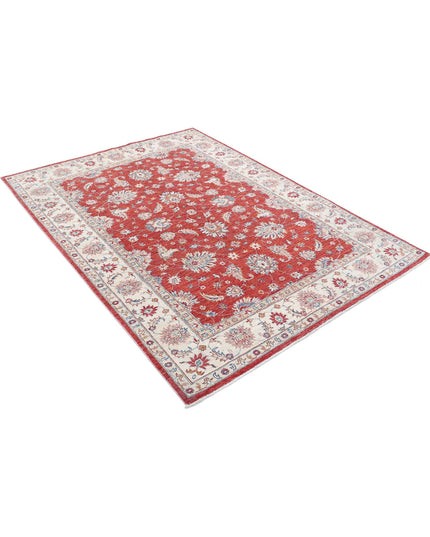 Ziegler 5' 0" X 6' 9" Hand Knotted Wool Rug 5' 0" X 6' 9" (152 X 206) / Red / Wool